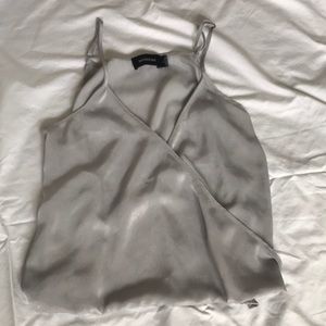 silver tank top